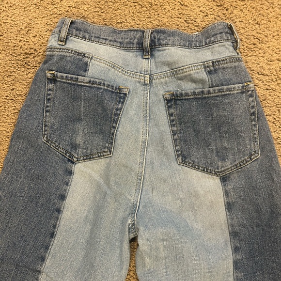 Pacsun High Rise Straight 2 Tone Jeans - Picture 6 of 6